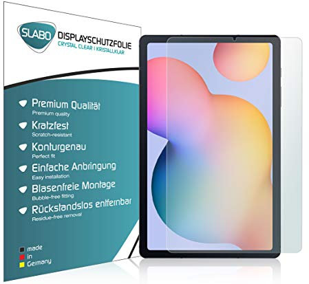 Slabo 2 x Pellicola Protettiva per Display per Samsung Galaxy Tab S6 Lite Protezione Crystal Clear