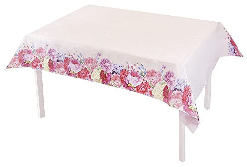 Talking Tables Truly Scrumptious - Tovaglia di carta con motivo floreale, ideale per matrimoni, baby shower, tè pomeridiano, festa di compleanno, 120 x 180 cm, Trulytcover