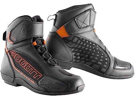 Bogotto GPX Motorradschuhe, schwarz/orange, 43