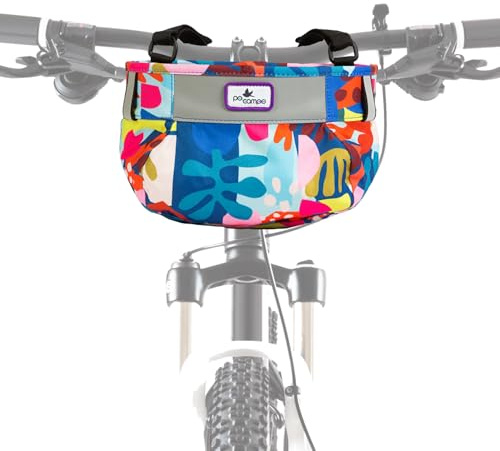 Po Campo Whoosh Fahrradkorb für Kinder, Lenkertasche für den Frontrahmen aus wasserdichtem Material, für Jungen, Mädchen, Kleinkinder, Fahrrad oder Roller