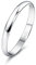 Diamday 925 Sterling Silber Ring Frauen Männer Schlicht Verlobungsring Polierte Trauring Hochzeit Glänzend Elegant Ring Silber Damen Ehering für Paar Simpel Damenring Herrenring Schmuck 2MM 54