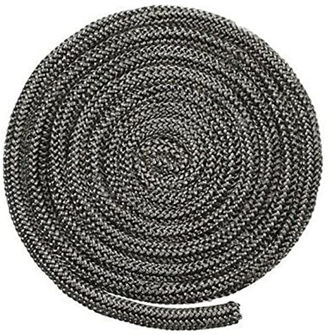 URPIZY Kamindichtung Ofendichtung Runddichtung für Kaminofen, Holzofen-Türdichtung 18mm 2m Länge Schwarz Herd/Feuer Seil Hitzebeständige Dichtschnur Dichtband Dichtungsschnur aus Glasfaser