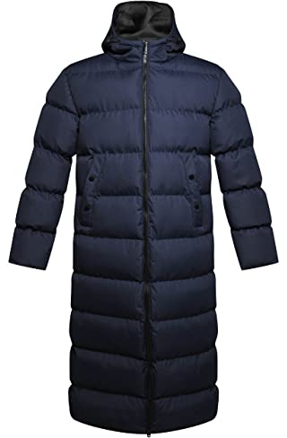 Soul Star NAVY L Soulstar Mens Banana Padded Jacket Puffer Long Jackets Winter Hooded Coat NAVY L