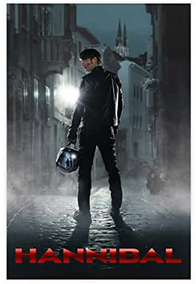 RIPEX Hannibal TV-Serien-Poster, Art-Deco-Stil, Restaurant, Schlafsaal, Korridor, Leinwand-Poster, Schlafzimmer-Dekor, Sportlandschaft, Büro, Raumdekoration, Geschenk, ungerahmt, 30 x 45 cm