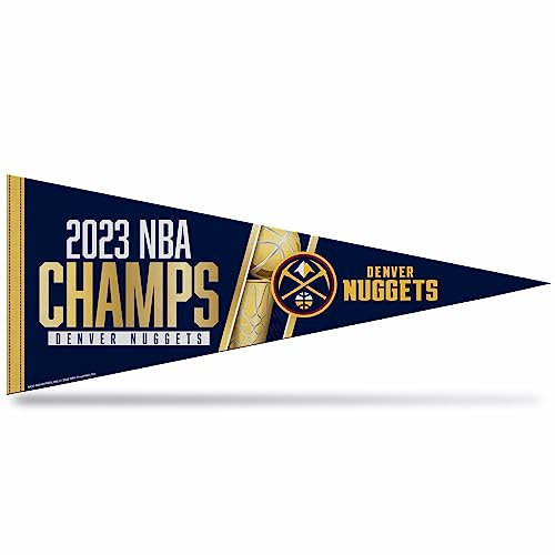 Rico Industries NBA Basketball Denver Nuggets 2023 NBA Champions 30,5 x 76,2 cm Filz Wanddekoration Wimpel – ideal für Zuhause/Schlafzimmer/Männerhöhle Dekor