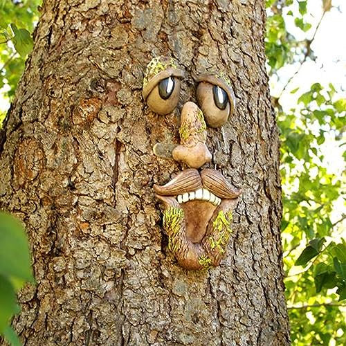 Tiardey Tree Trunk Decoration Outdoor Trunk Hanging Decoration Easter Garden Decoration for Garden Decor Yard Art