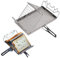 Tostador Camping De Acero Inoxidable para Acampar,Tostador de Pan con Soporte Plegable Al Aire Libre,Tostador Plano,Toaster,Camping, Picnic