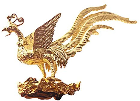 KGADRX Statue Skulptur Desktop Dekoration Glückliche Long Tail Phönix Vogel Räucherstäbchen Figur Ornament Home Dekoration Viel Glück Mythische Tiere Statue