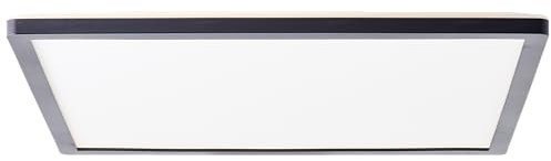 Lightbox Basic LED Aufbaupaneel | 42 x 42 cm | Wand- & Deckenpanel mit schwarzem Rahmen & neutralweißer Lichtfarbe (4000 K) | 24 W | 3200 lm | für jeden Raum | aus Kunststoff in Schwarz/Weiß