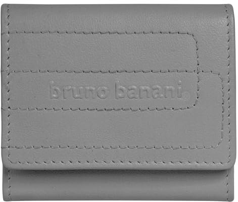 bruno banani Mini-Geldbörse im Querformat Echt Leder Herren | Kompakte Geldbörse, 4 Fächer, kleinformatiges Portemonnaie | 022048