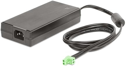 StarTech.com 160W Universal DC Power Adapter (24V/6.6A), 4ft(1.2m) 2-Wire Cord, 2/3-Pin Terminal Blocks, 100-240V AC/DC External Power Supply for Industrial USB Hubs, NA/UK/EU/ANZ (160W-POWER-ADAPTER)