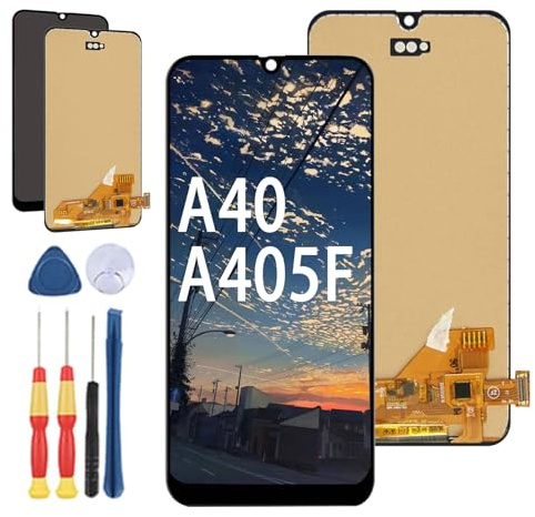 Yuxyiony Nouvel écran de Remplacement pour Samsung Galaxy A40 A405 A405S A405F LCD Display Remplacement et réparation d'écran Outils Accessoires