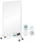 BR Bringer Infrarotheizung Standgerät - 700 Watt - Energiesparend - Mobile Elektroheizung mit Standfüßen auf Rollen, Smart Thermostat und Fernbedienung - 5 Jahre Garantie, TÜV (weiß)