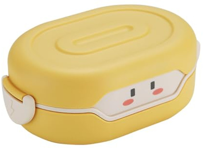 Kawaii Bento Box Kinder,780 ml Bento Lunchbox für Kinder,Brotdose Kinder mit Fächern,BPA-frei & Spülmaschinenfest,Kindergarten Lunchbox Vesperdose für Mikrowellen Spülmaschinen für Schule und Picknick