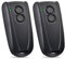 2 Pezzi Apriporta Garage, Telecomando 433MHz, Trasmettitore Telecomando Compatibile con Telecomando Hormann 433MHz ECOSTAR RSC2, RSE2 RSZ1 Nero