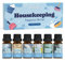 SALKING Sauber Ätherische Öle Set, Hauswirtschaft Duftöl GeschenkSet, Duftöle für Diffuser, 6x10 ml Gerade gewaschen, Willkommen zu Hause, Helle Laken, Saubere Tipps, Frische Brise, So sauber