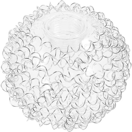 Alipis Abat-jour Élégant En Fil Daluminium Et Verre Globe De Remplacement Pour Lustre Décoratif