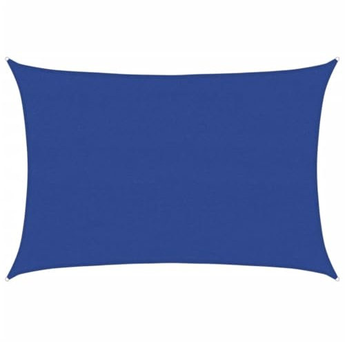 vidaXL Sonnensegel, UV Schutz Sonnenschutz für Terrasse Balkon Garten, Windschutz Wetterschutz Rechteckig, Sonnendach, 160g/m² Blau 4x5m HDPE