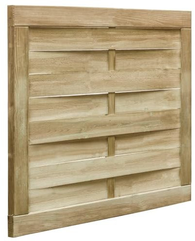 Homgoday Puerta de jardín de madera de pino impregnada, 100 x 75 cm, verde, para decoración, puerta para exteriores, puerta para vallas de jardín, puerta para valla peatonal, barrera para Cortilev