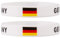 2 PC Fan-Silikon Armbänder für EM 2024 Deutschland Fanartikel, Schwarz-Rot-Gold Fussball Fan-Armband zur Europameisterschaft 2024, Sport-Souvenir Fanarmband für Männer und Frauen