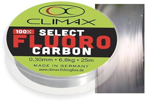 Climax Select Fluorocarbon Farbe Transparent 100m ø 0,32mm Tragkraft 7,5kg