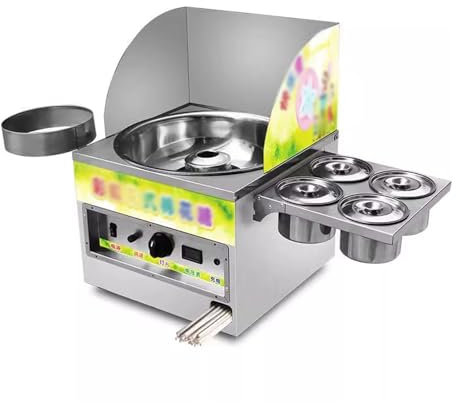 CASEGO Machine à Barbe à Papa Commerciale, Chauffage électrique Fantaisie entièrement Automatique, adaptée au Sucre ou aux Bonbons