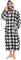 North Bund Herren Bademantel Morgenmantel Flanell Nachtwäsche Frottee Flauschig Lang Edler Weicher Kimono Mit Kapuze Mikrofaser Farb- Größenauswahl 2XL/3XL
