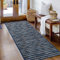Biscpro Fußmatte 60x180cm Boho Teppich Schmutzfangmatte Innen Waschbar Rutschfester Fussmatte Eingangsmatte Carpet für Eingangsbereich,Haustür,Patio,Flur,Garten,Porch-Blau
