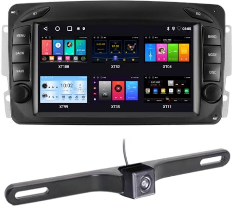 7 HD Android Auto GPS Radio Navigator Carplay Replacement for Mercedes-Benz G-Klasse W463 G36 G55AMG G270 G300 G320 G400 G500 mit GPS Bluetooth FM USB WiFi DVR RDS TPMS SWC DAB+Auto Rückfahrkamera
