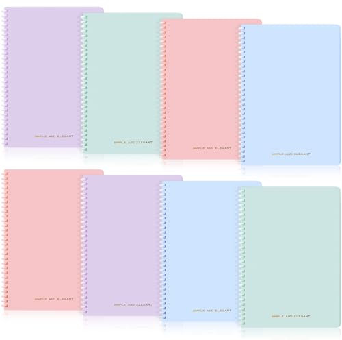 Jetec Notizbuch, liniert, B5, weicher Einband, Spiral-Tagebuch, Mitarbeiter, Wertschätzungsgeschenke, weicher Ring, Notizbuch, College, 70 Blatt/140 Seiten, für Studenten, Lehrer, Frauen, Männer,