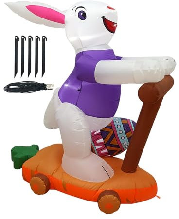 ＡＷＨＡＯ Osterhase, Aufblasbare Außendekoration, Hofdekoration für Zuhause