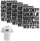 5 Sheets 220 Pcs Vinyl Iron on Letters and Numbers for Clothes, Iron on Heat Transfers for T-Shirt, Jersey Hats, Printing DIY (Black)