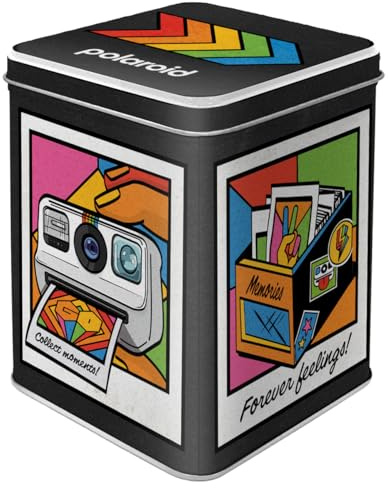 Nostalgic-Art Retro Teedose, 100 g, Polaroid – Instant Memories | Original Lizenzprodukt (OLP), Aufbewahrung für losen Tee und Teebeutel, Vintage Design, Geschenk-Idee für Fotografie-Fans