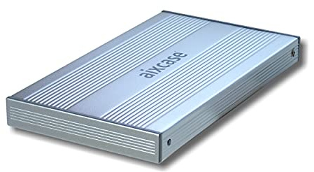aixcase AIX-SUB2S USB 2.0 Aluminium-Gehäuse für 2.5 SATA Festplatten bis 9.5mm