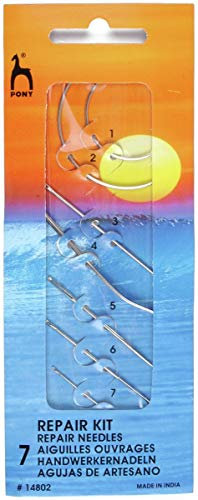 Set d'aiguilles à coudre Pony - Kit de réparation avec 7 aiguilles