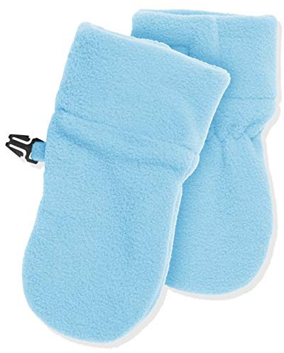 Playshoes Unisex Fleece Fäustlinge, Baby bleu, 0-6 M