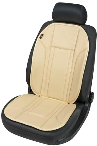 WALSER Auto-Sitzauflage Ravenna, Universaler Sitzaufleger-Auto, Auto-Schutzunterlage, PKW-Sitzschoner, Sitzauflger-Auto beige