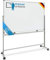 Master of Boards Mobiles Whiteboard | Magnet Tafel mit Fahrgestell und schutzlackierter Oberfläche | fahrbare Stativdrehtafel in 5 Größen (90 x 120 cm)