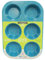 casaWare Toaster Oven 6 Cup Muffin Pan NonStick Ceramic Coated (Blue Granite)