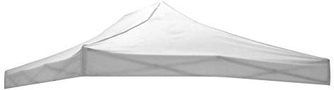 Cilvani Tetto gazebo richiudibile 3x3mt ricambio tessuto Oxford impermeabile (Bianco)