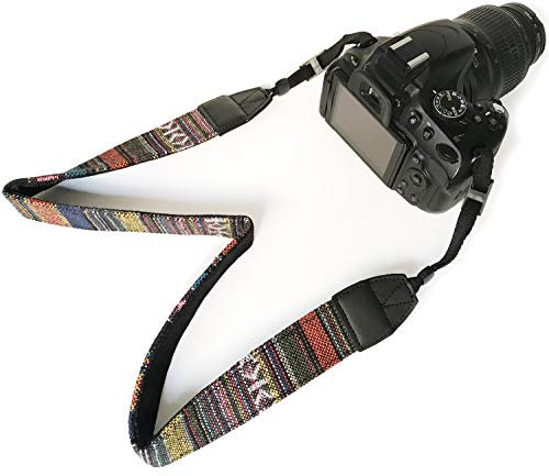 Bestele Kamera gurt Nacken Schulter Umhängeband Schultergurt Gürtel Tragegurt für Alle DSLR/SLR/Nikon/Canon/Sony/Lumix/Fujifilm/Ricoh/Samsung/Pentax ETC/Olympus Kamera (Retro)