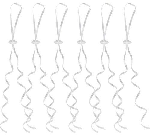 HONGXIN-SHOP Chiusure di Palloncino con Poli Nastro Palloncino Morsetto 100 Pezzi Nastri per Facilitare a Sigillare Palloncini Evitare Dispersione di Elio