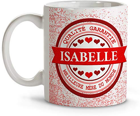 LolaPix Tasse Belle Mere Personnalisée Prénom/Texte. Cadeau Personnalisé Femme. Tasses Personnalisée avec Intérieur Couleur. Tasse Maman en Céramique. Maman Qualité