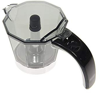 Easyricambi Caraffa Macchina da caffè DE LONGHI Alicia EMKM4.B 0132037005 Manico e Tappo