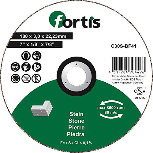 FORTIS Trennscheibe Stein 180 x 3,0mm gerade