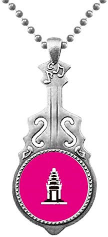 Tourismuszeichen Kambodscha Anhänger Schmuck Musik Gitarre Torque Star Moon