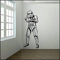 Übergroße Storm Stativ Star Wars Wandaufkleber Home Decoration Wandtattoos Wohnzimmer Hintergrund Wand Schlafzimmer Kunst Aufkleber 50 * 122cm (Schwarz)
