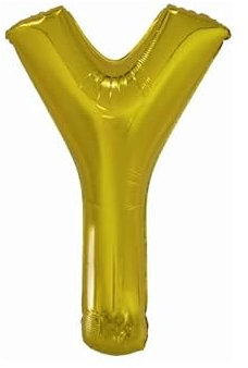 Amscan 9909600 9909600-Gold Buchstabe Y SuperShape Folienballon-38, gold