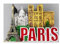 Magnet Souvenir Paris 6,5 x 5 x 2 cm Kühlschrankmagnet Stadt Figur Deko GCG 0010