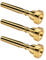 Cheerock 3er-Pack Trompetenmundstück 3C 5C 7C Trompetenzubehör Trompete Mundstück Set mit hochwertigem Messing geeignet für Anfänger und Profispieler (Gold)